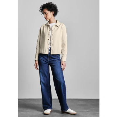 Abbildung von Street One MIT Knopfleiste Hemdbluse, Damen, Größe: 40, Beige