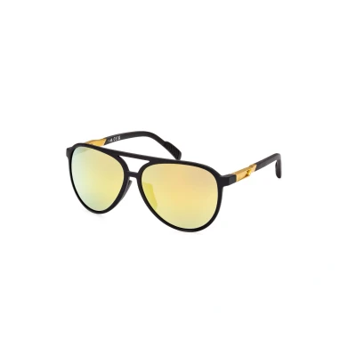 Abbildung von Adidas Sport Unisex SP0060 02G Gläser SONNENBRILLEN Injiziert Braun undurchsichtig Quadratisch Normal Spiegel