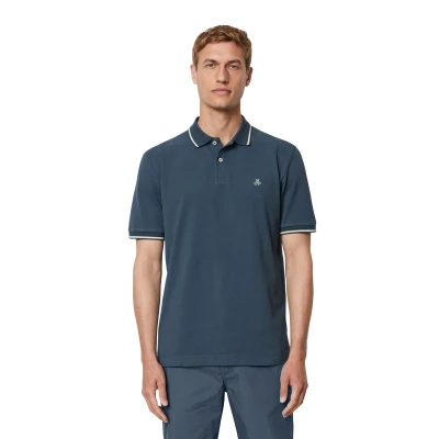 Abbildung von Marc O&#039;Polo Regular Poloshirt, Herren, Größe: Medium, Moon stone