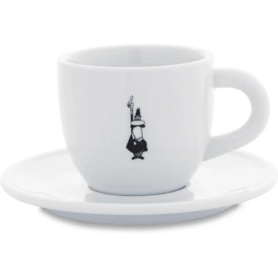 Abbildung von Bialetti Y0TZ099 Tazzina Cappuccino Istituzionale (con Piattino),Porcellana, 1 Stück (1er Pack)