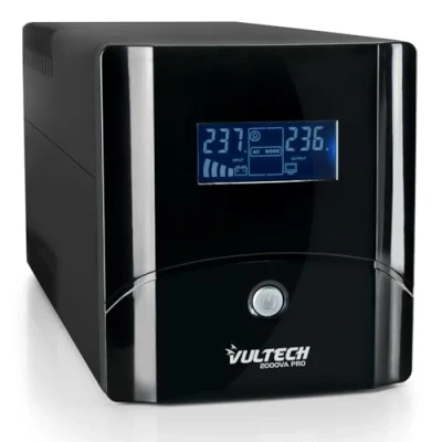 Abbildung von Vultech UPS2000VA PRO Line Interactive Unterbrechungsfreie Stromversorgung mit LCD, Schwarz [Italien]