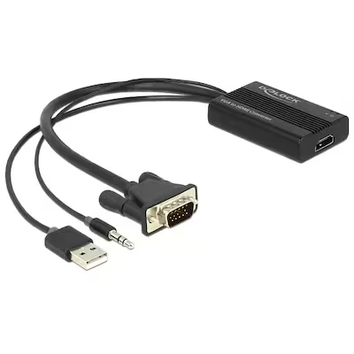 Abbildung von Delock VGA zu HDMI Adapter mit Audio