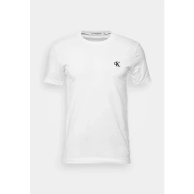 Abbildung von Calvin Klein Jeans Monologo Regular TEE Tshirt print, Herren, Größe: XL, Bright white