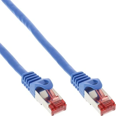 Abbildung von InLine 15m CAT 6 Patchkabel, S/FTP (PiMF), Blau [250MHz, PVC]