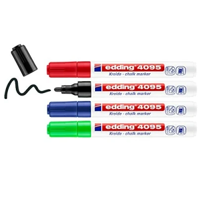 Abbildung von Edding 4095 Kreidemarker 2 3mm sortiert 4pcs