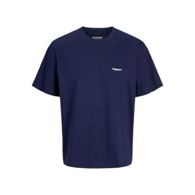 Abbildung von Jack &amp; Jones Jorparos Easter Sketch CREW NECK Tshirt print, Herren, Größe: Large, Ocean cavern