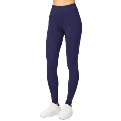 Abbildung von Merry Style Damen Lange Leggings aus Viskose MS10 143 (Dunkelblau, 3XL)