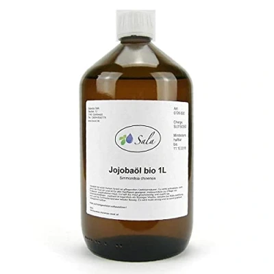 Abbildung von Sala Jojobaöl kaltgepresst bio 1 L 1000 ml Glasflasche