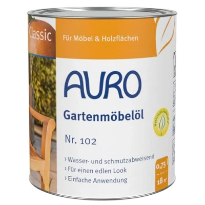 Abbildung von Auro Gartenmöbel Öl Classic Nr. 102 92 Weiß 0,75l