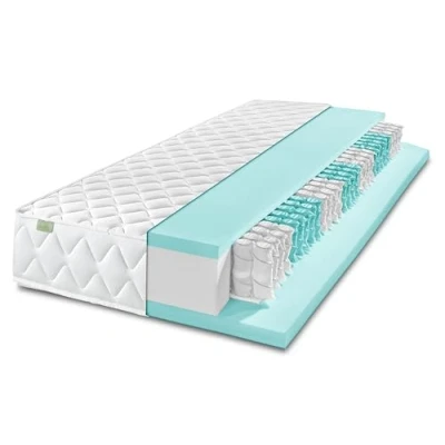 Abbildung von Taschenfederkernmatratze Ergo Flex XXL, zwei unterschiedlich feste Liegeseiten (H2 und H3), Dreamstar, 22 cm hoch, ergonomiche 7 Zonen Wendematratze, H2 H3 in einer Matratze