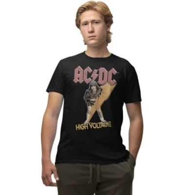 Abbildung von AC/DC Herren MEACDCRTS053 t Shirt Damen, Schwarz, 56