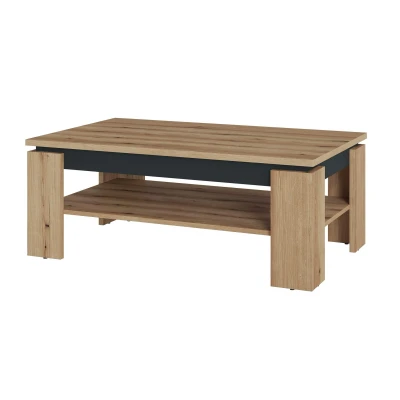 Abbildung von Couchtisch CORTE, B 110 x H 67 cm, Coast Evoke Eiche Dekor, mit zusätzlicher Ablagefläche