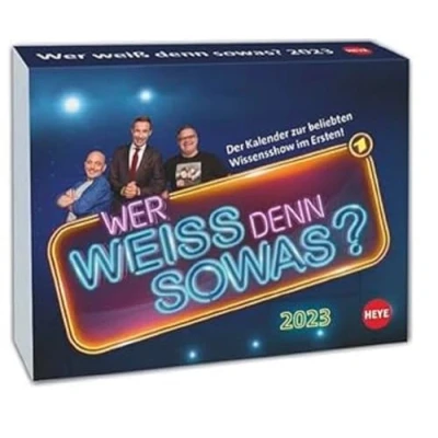 Abbildung von Wer weiß denn sowas? Tagesabreißkalender 2023. Kultiger Wissens Kalender 2023 mit Kai Pflaume. Tischkalender, Abreißkalender für jeden Tag.