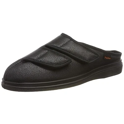 Abbildung von Fischer Markenschuh Ortho Hausschuh Pantoffel, Weite K, Klettverschlüsse, Einlegesohle herausnehmbar