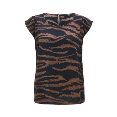 Abbildung von Opus Fannie Safari Bluse, Damen, Größe: 44, Coal blue