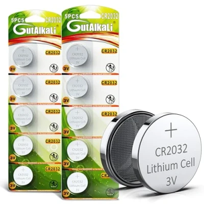 Abbildung von GutAlkaLi Lithium Batterie CR 2032, Blister mit 10 Batterien, 3 V