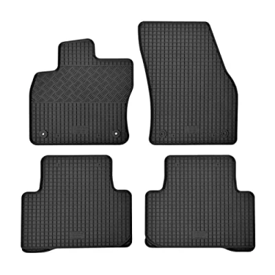 Abbildung von Fußmatten kompatibel mit Volkswagen Touran 2015 Gummi Auto 100% passgenaue Gummimatten Automatten Antirutsch Schwarz