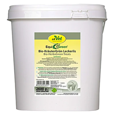Abbildung von cdVet EquiGreen Bio Kräuterbonbons grün 2,6kg
