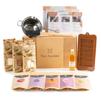 Abbildung von Pure Xocolate Kreativset Premium DIY Starter Set zum Schokolade selber machen, (Geschenkset, Set), Made in Germany
