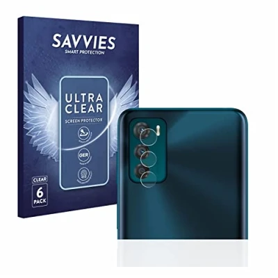 Abbildung von Savvies 6 Stück Schutzfolie für Motorola Moto G42 (NUR Kameraschutz) Displayschutz Folie Ultra Transparent