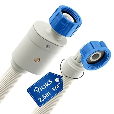 Abbildung von VIOKS Wasserstop Waschmaschine Schlauch 3/4 Zoll 2,5 m 25 C Zulaufschlauch Spülmaschine/Aquastop Waschmaschinen Zubehör Zulaufschläuche für