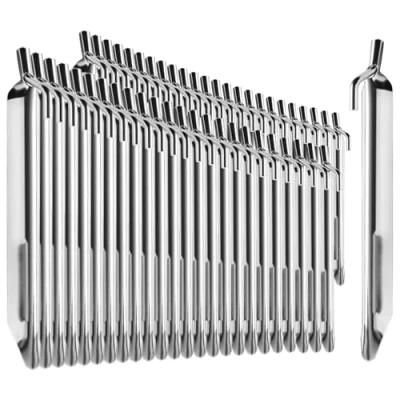 Abbildung von COM FOUR® 48x Zelt Heringe aus Stahl robuste Erdnägel in V Form für Camping und Outdoor ideal normalen Boden 170mm Profil
