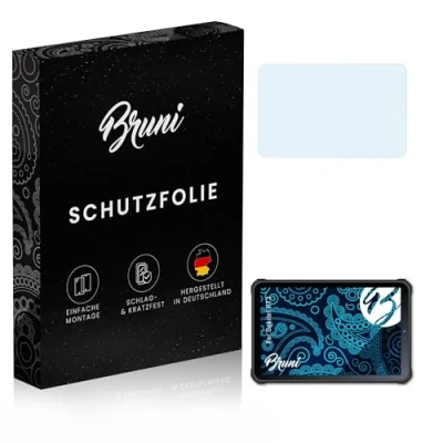 Abbildung von Bruni Schutzfolie kompatibel mit Oukitel RT3 Folie, glasklare Displayschutzfolie (2X)