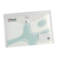 Abbildung von 10 x Rexel Dokumententaschen A4 Ice mit Visitenkartentasche transparen