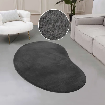 Abbildung von Leonique Fellteppich &quot;Balu Bean, Kaninchenfell&quot;, rechteckig, Kunstfell Teppich, Modern, weich, Wohnzimmer, Schlafzimmer