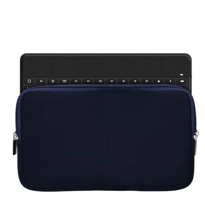 Abbildung von kwmobile Tastatur Hülle kompatibel mit Logitech Keys to GO Neopren Schutzhülle Case Tasche für Neoprentasche Keyboard Dunkelblau
