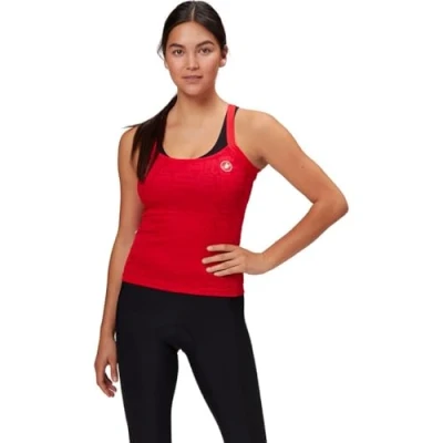 Abbildung von CASTELLI Women&#039;s Promessa Jacquard Bavette Top Sweatshirt, Rot, S