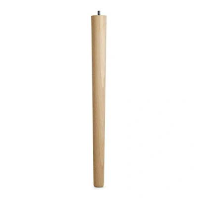Abbildung von Tischbein Buche roh H 645 mm/Ø 60/40 mm mit Gewindestift M10 Ideal für Küchen &amp; ESS Tische/Tischfuß Holz Möbelfuß von SO TECH®