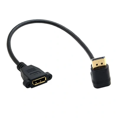 Abbildung von Câble d&#039;extension coudé DisplayPort Display Port mâle à femelle 90 degrés