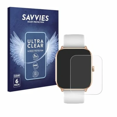 Abbildung von Savvies 6 Stück Schutzfolie für ICE Watch Smart 021413 1.85&quot; Displayschutz Folie Ultra Transparent