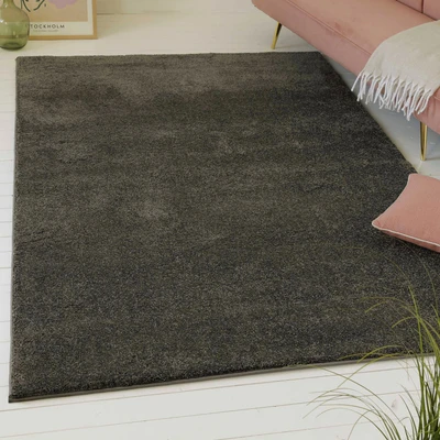 Abbildung von my home Hochflor Teppich &quot;Yvaine&quot;, rechteckig, 25 mm Höhe, Langflor, Shaggy, dichter weicher Hochflor, meliert, Wohnzimmer