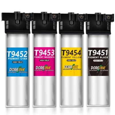Abbildung von DOREINK T9451 T9454 Druckerpatronen Ersatz Kompatibel für Epson T9441 T9452 T9453 Tintenpatronen Workforce Pro WF C5210 C5290 C5710 C5210DWF C5290DWF C5710DWF C5790DWF
