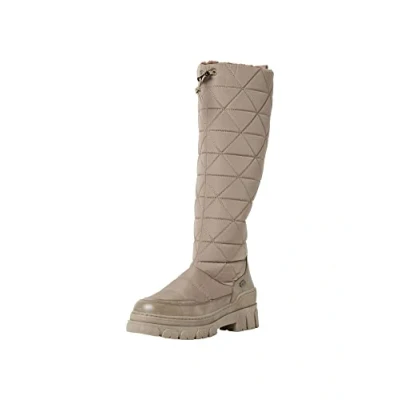 Abbildung von Marco Tozzi Damen 2 26660 39 Kniehohe Stiefel, Taupe Comb, 38 EU