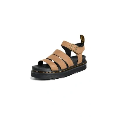 Abbildung von Dr. Martens Blaire Tumbled Plateausandalette, Damen, Größe: 41, Savannah tan Schuhe