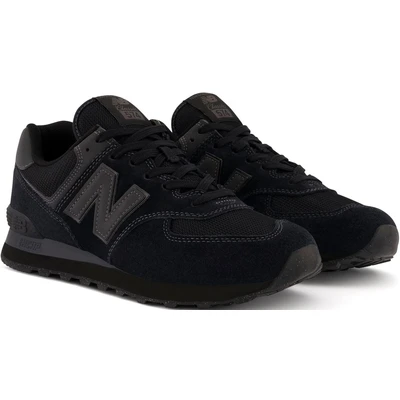 Abbildung von New Balance 574 Unisex Sneaker low, Größe: 40, Black Leder und textil