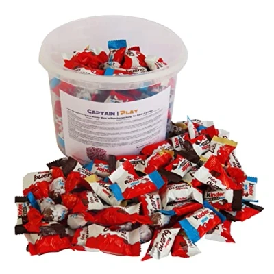 Abbildung von Party Bucket mit Ferrero Kinder Minis in Einzelverpackung, 1er Pack (1 x 966g)