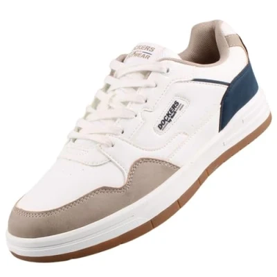 Abbildung von Dockers by Gerli Herren Sneaker Weiß/Blau/Beige EU 42