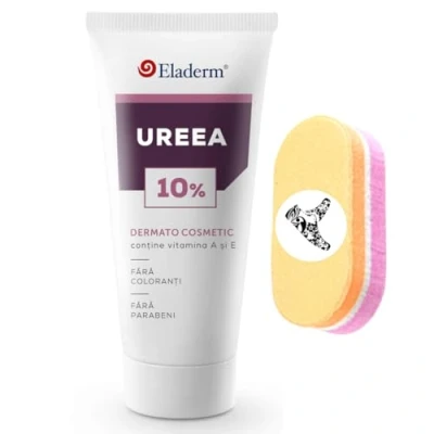 Abbildung von Eladerm Urea Creme 10% 100ml Harnstoff Creme, Keratose, Psoriasis, Hautreizungen Dermatitis, Juckreiz, repariert trockene und rissige Haut, Schuppenflechte Hilfe entfernen Narben, effektive Fußcreme