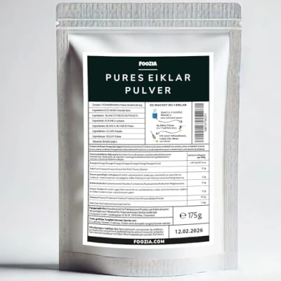 Abbildung von Eiklarpulver Pures Eiklar Pulver Eier aus Österreich Egg White Powder flüssig Pulverisiert Ei Protein von Foozia (175 g)