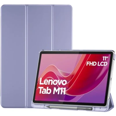 Abbildung von ProCase Hülle für 11&quot; Lenovo Tab M11 2024 mit Stifhalter, Ultra Dünn &amp; Leicht Smart Case Cover LeichtLila