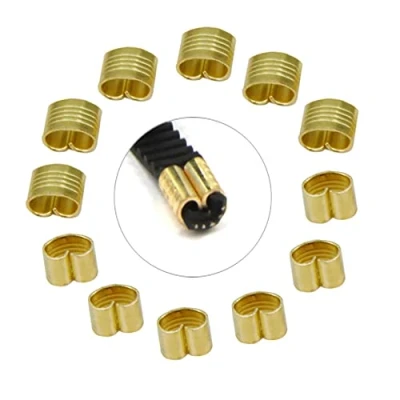 Abbildung von Befenybay 12 Stück vorgepresste Kupferschnalle für 2GT offene Zahnriemenbreite 6 mm Ender3 Ender5 CR10 3D Drucker (Kupferschnalle)