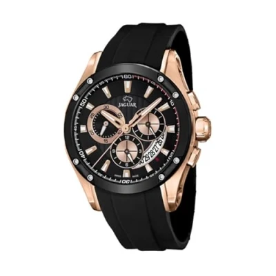 Abbildung von JAGUAR Uhr Modell J691/1 aus der Kollektion Special Edition, Gehäuse 45 mm, schwarzem Kautschukarmband für Herren