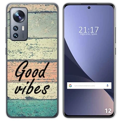Abbildung von Tumundosmartphone Hülle Silikon fur Xiaomi 12/12X 5G Design Holz 01 Muster