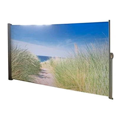 Abbildung von Seitenmarkise ausziehbar 160x300 Markise Sichtschutz Windschutz Sonnenschutz