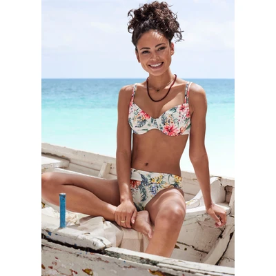Abbildung von LASCANA Bügel Bikini Top Salsa, mit tollem Blumenprint