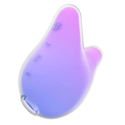 Abbildung von Satisfyer Mermaid Vibes 9,5 cm Klitoris Stimulation Druckwellen Vibrator 11 Intensitäten 12 Vibrationsprogramme Wasserdicht (IPX7) Hautfreundliches Silikon, Farbe:violet